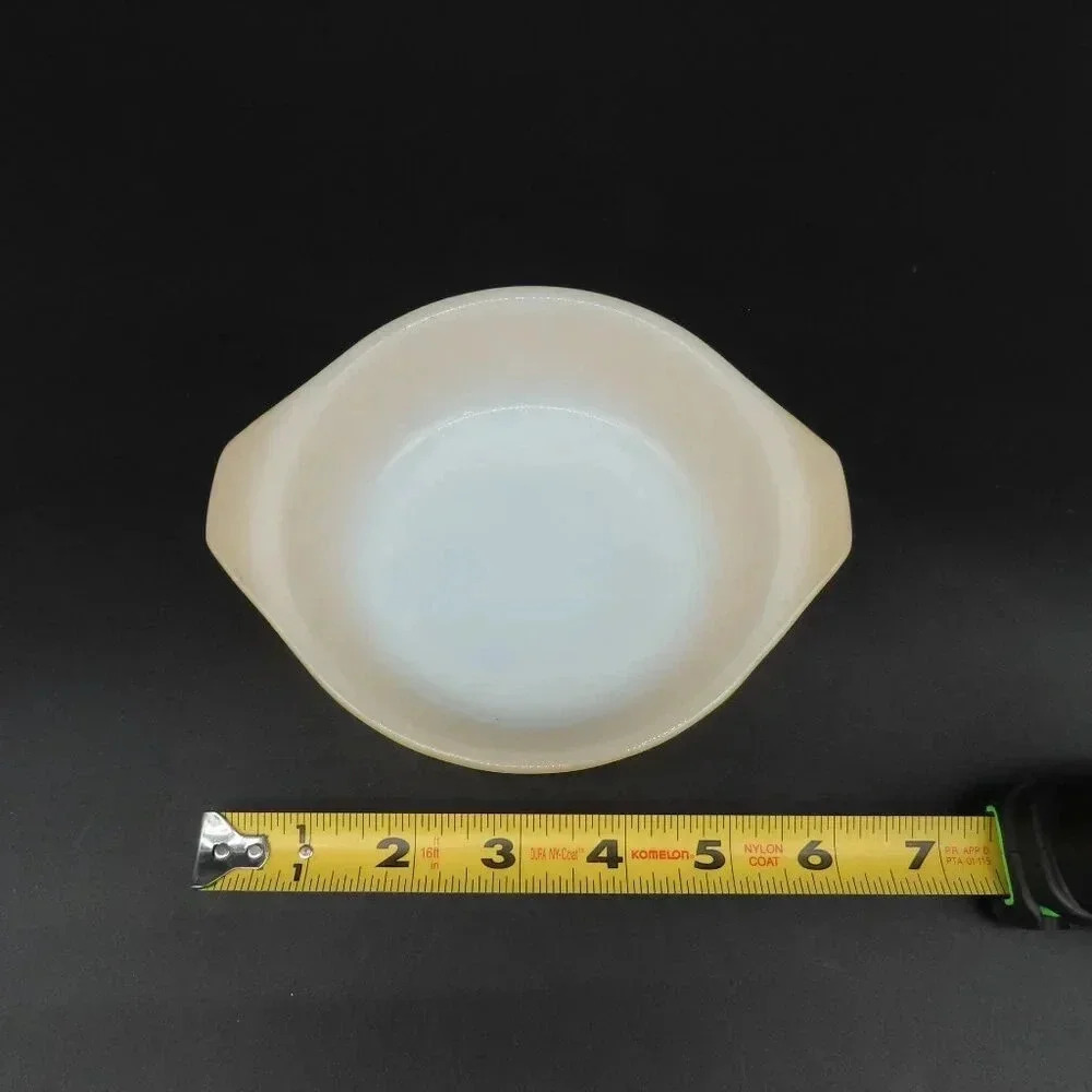 Vintage Anchor Hocking Fire King Peach Luster Casserole Dish Set of 3 - Picture 12 of 14